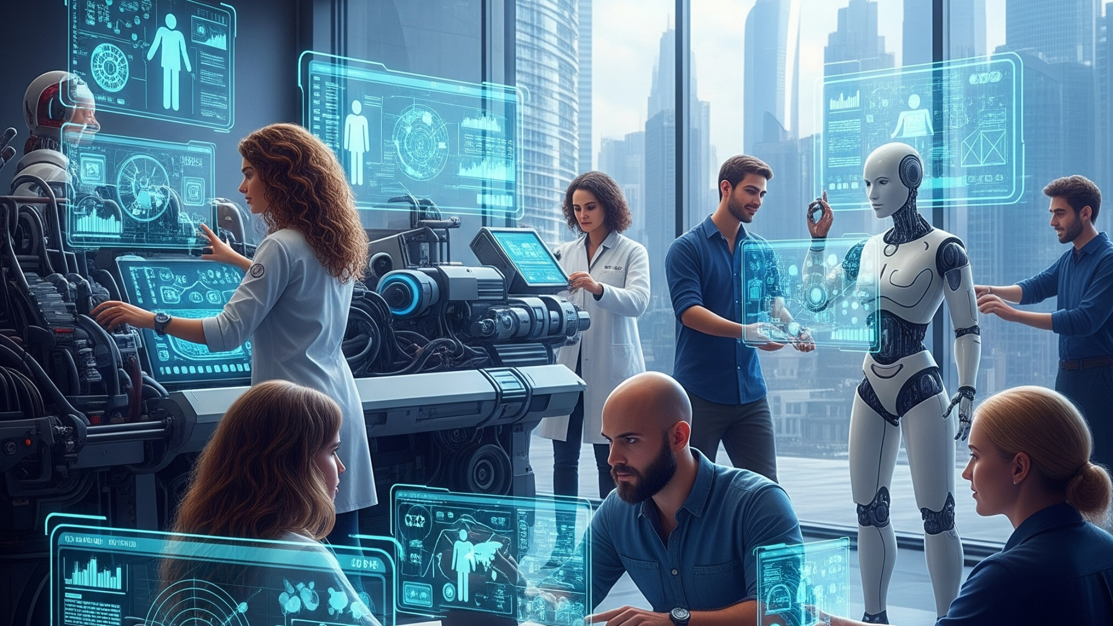 Synergizing Strengths: The Dynamic Partnership Between AI and Human Ingenuity in Modern Workplaces