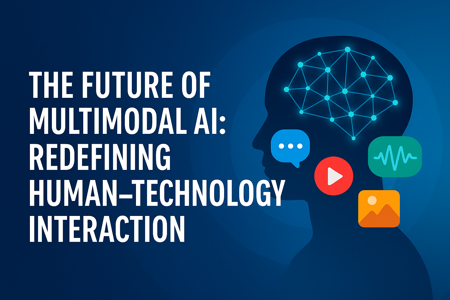 Featured image: multimodal AI combining language, vision, audio, and context in a VR/AR environment